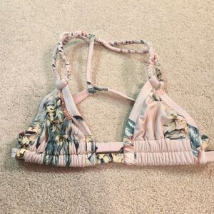 American Eagle Outfitters Pink Floral Bikini Top